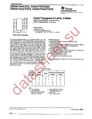 CD74AC373M datasheet  